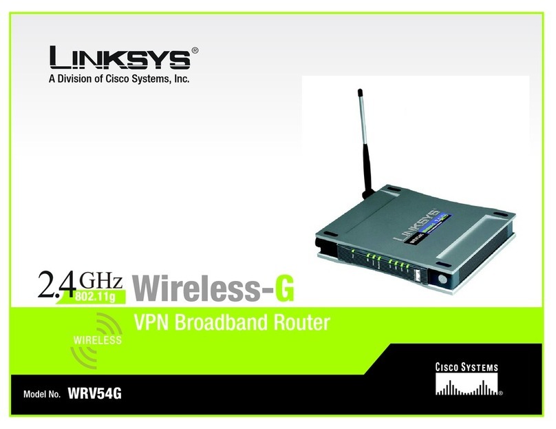 Linksys WRV54G - Wireless-G VPN Broadband Router... User manual