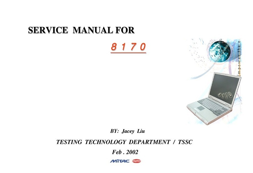 MiTAC 8170 Service manual