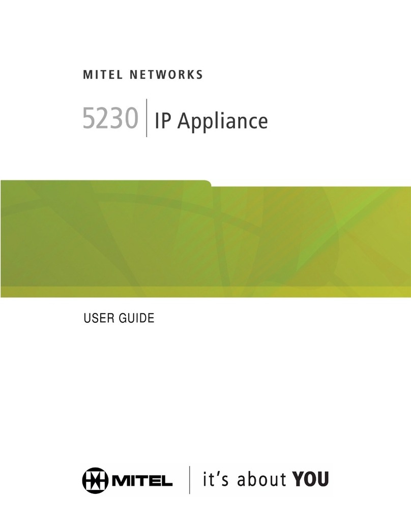 Mitel 5230 User manual Mitel 5230 User manual
