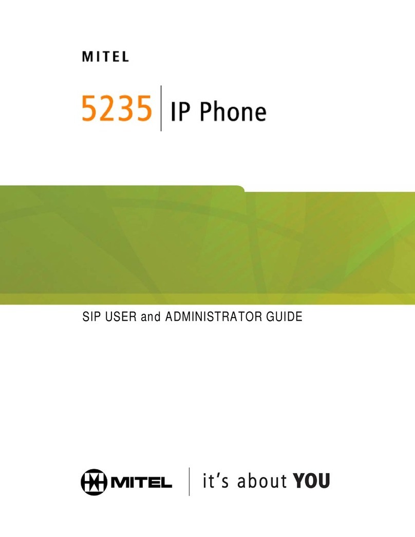 Mitel 5235 IP Phone Service manual Mitel 5235 IP Phone Service manual
