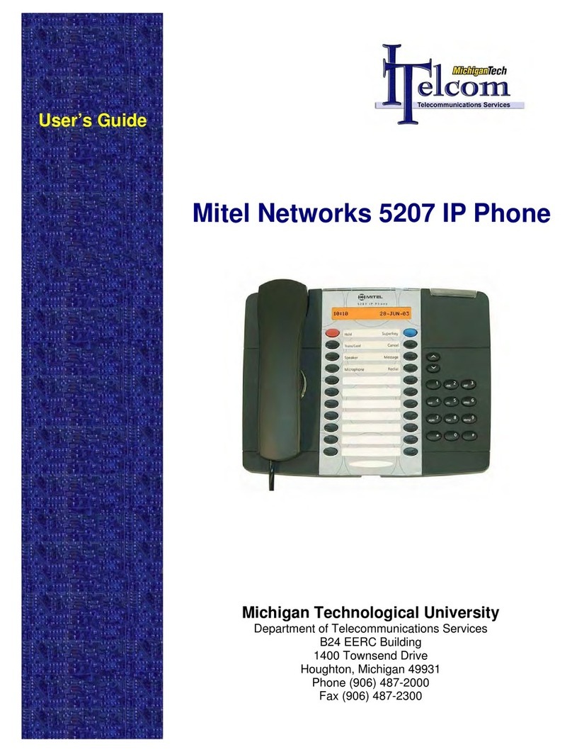 Mitel 5207 user guide
