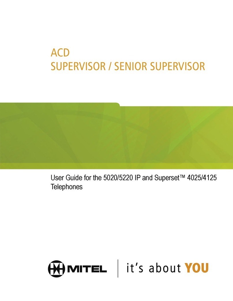 Mitel 5020 IP user guide