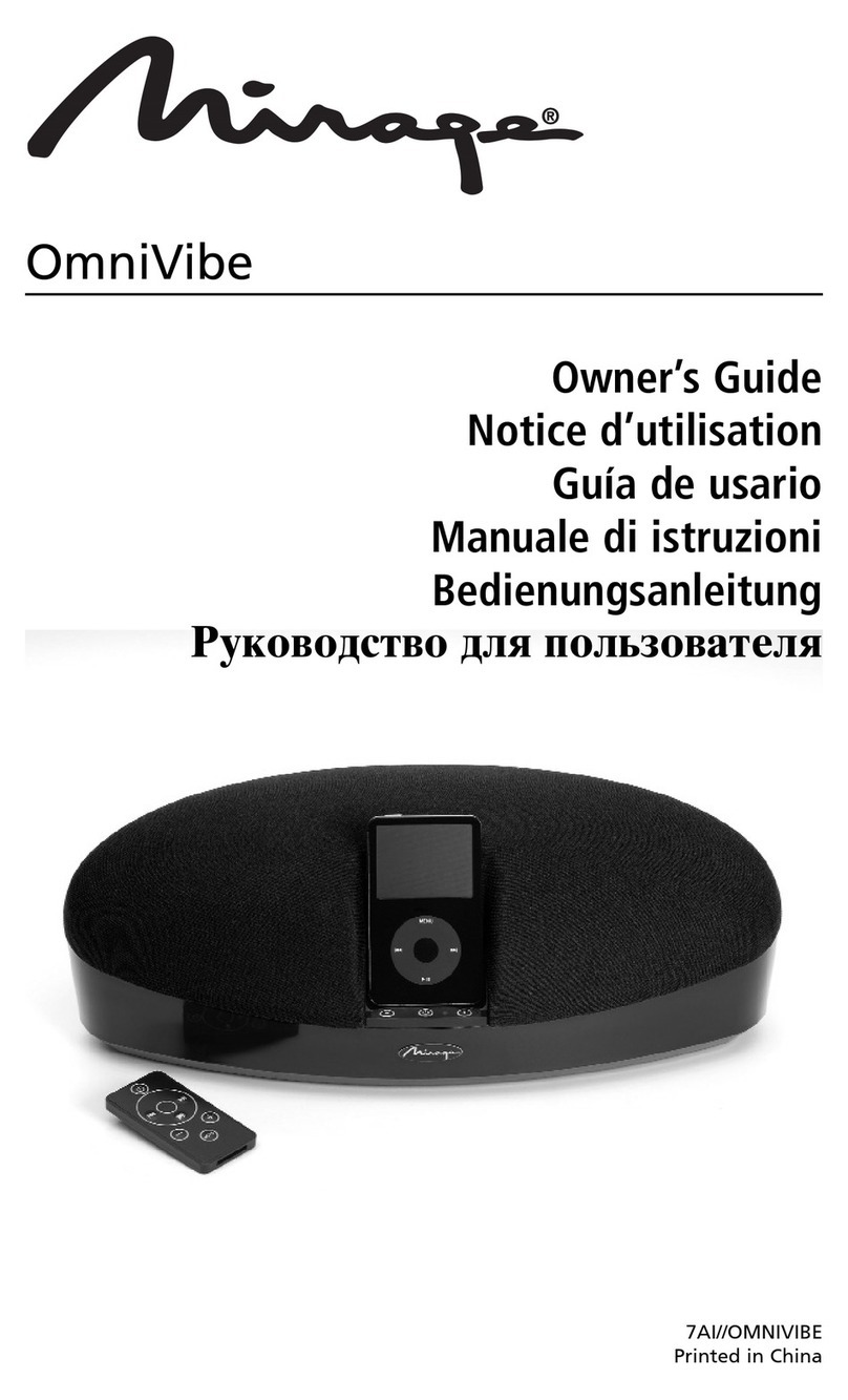 Mirage Mirage OmniVibe owner's guide