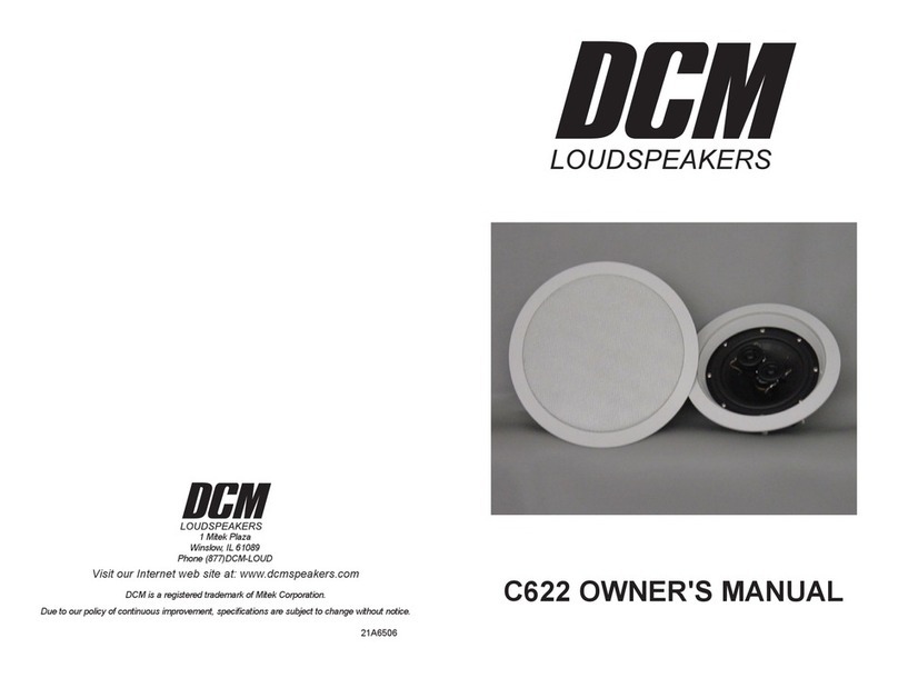 Dcm C622 User manual