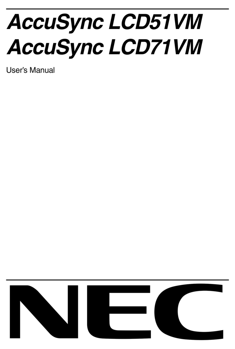 NEC AccuSync LCD71VM User manual