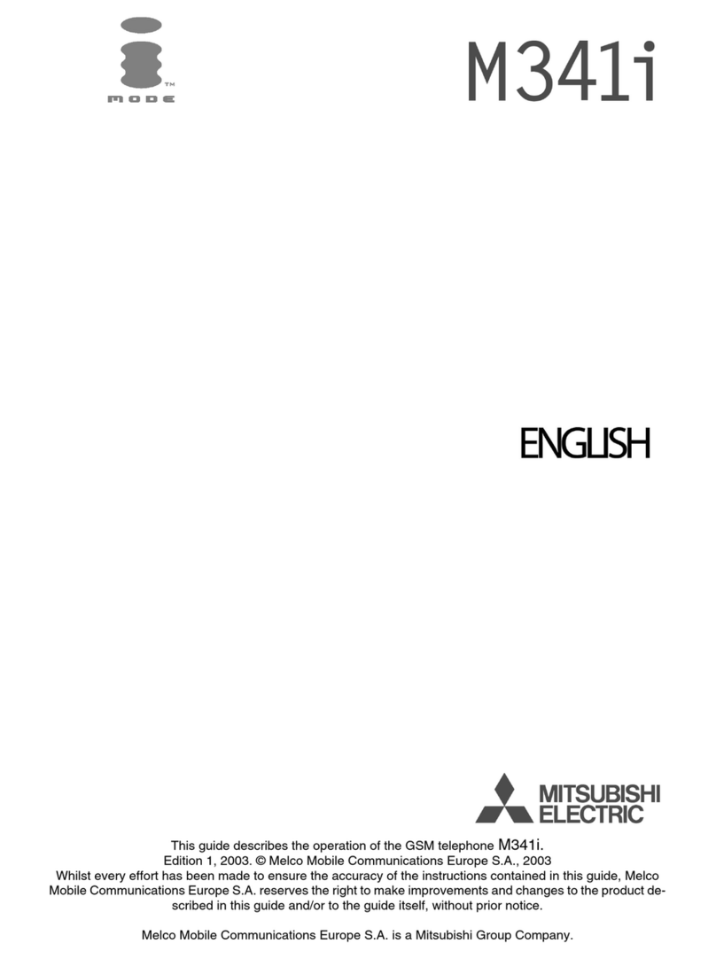 Mitsubishi Electric iMode M341i User manual