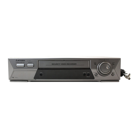 Mitsubishi Electric ANALOG VIDEO RECORDER HS-1280U User manual