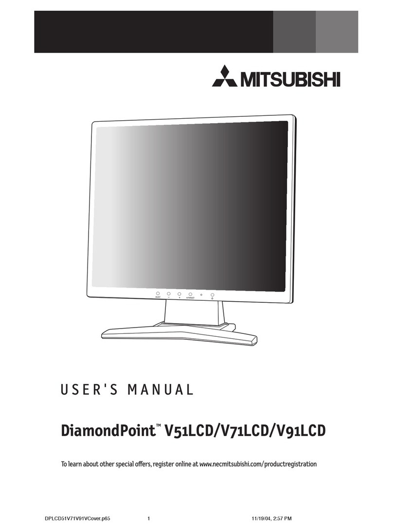 Mitsubishi DiamondPoint V51LCD User manual