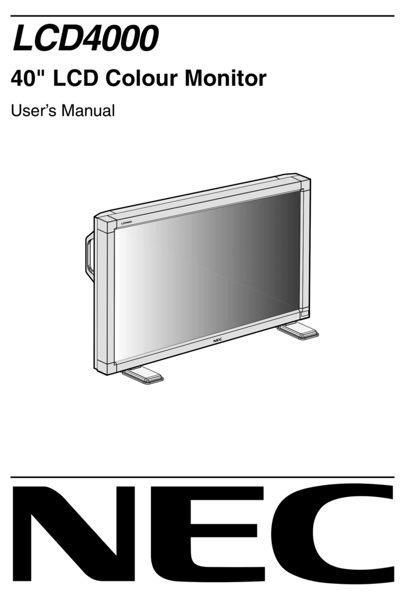 NEC AccuSync LCD4000 User manual
