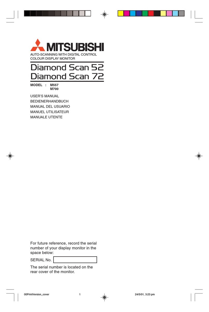 Mitsubishi M557 User manual