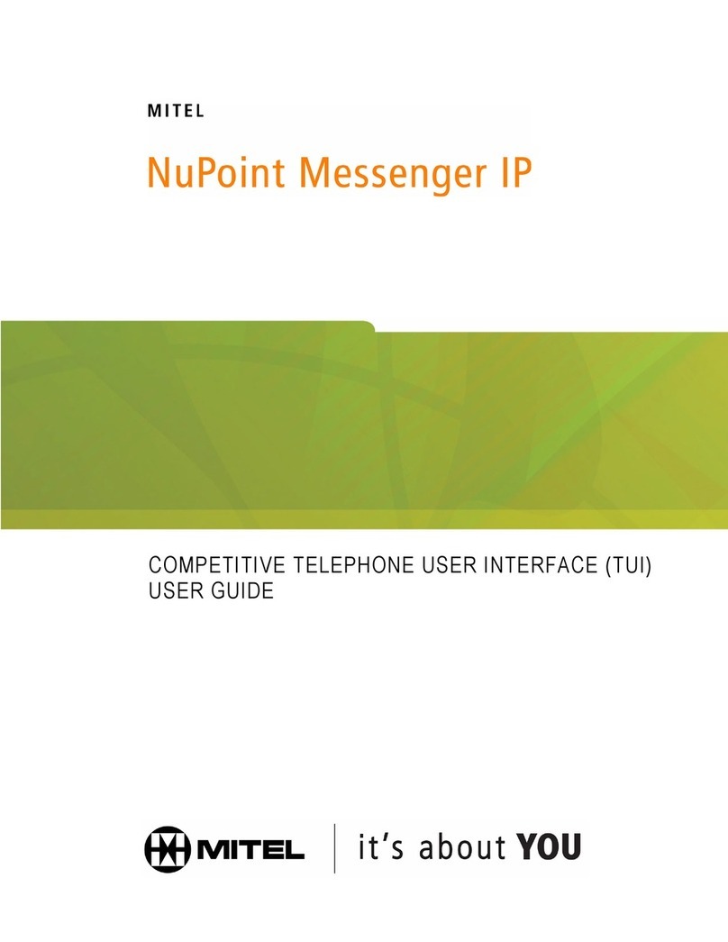 Mitel TUI User manual