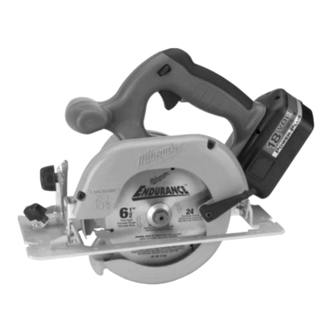 Milwaukee 18 VOLT CIRCULAR SAW Operator's manual
