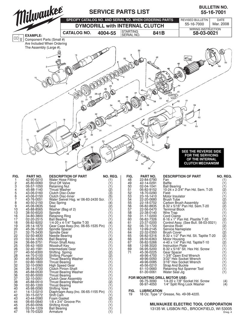 Milwaukee 55-16-7001 Guide