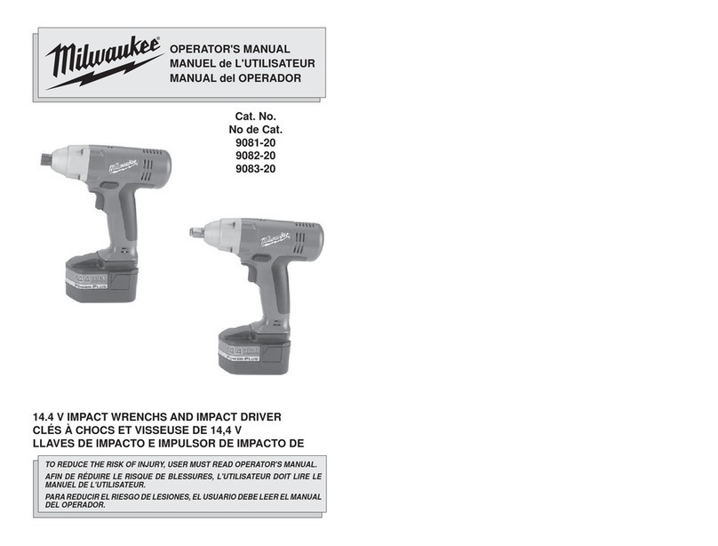 Milwaukee 9081-20 Operator's manual