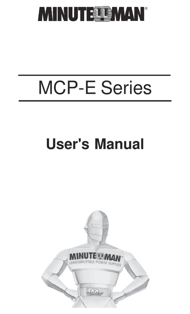 Minuteman MCP-E User manual
