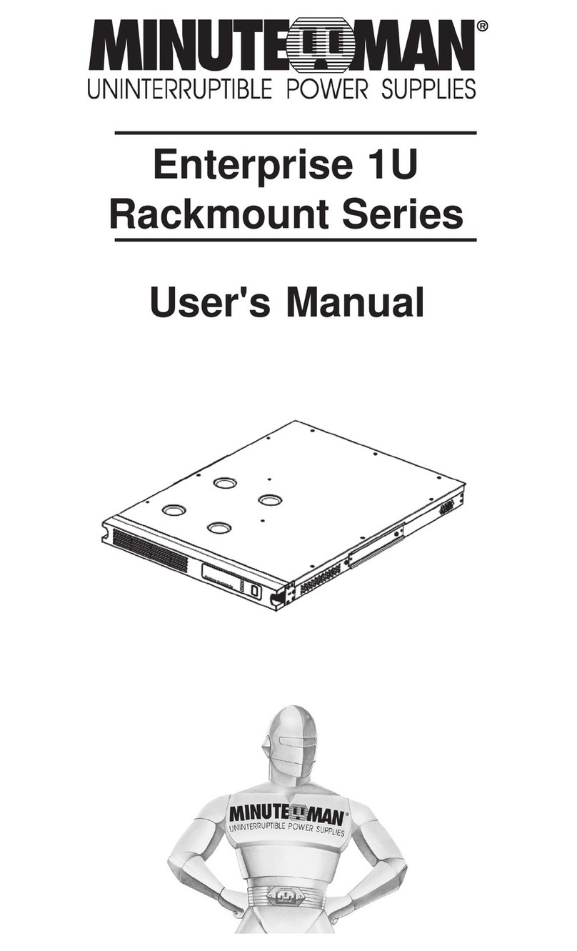 Minuteman E1000RM1U User manual