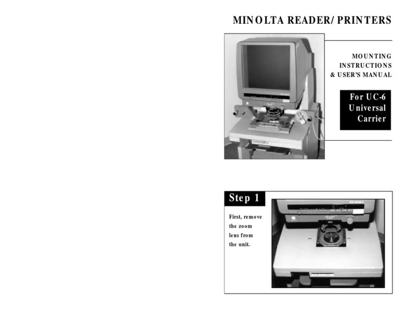Minolta Universal Carrier UC-6 User manual
