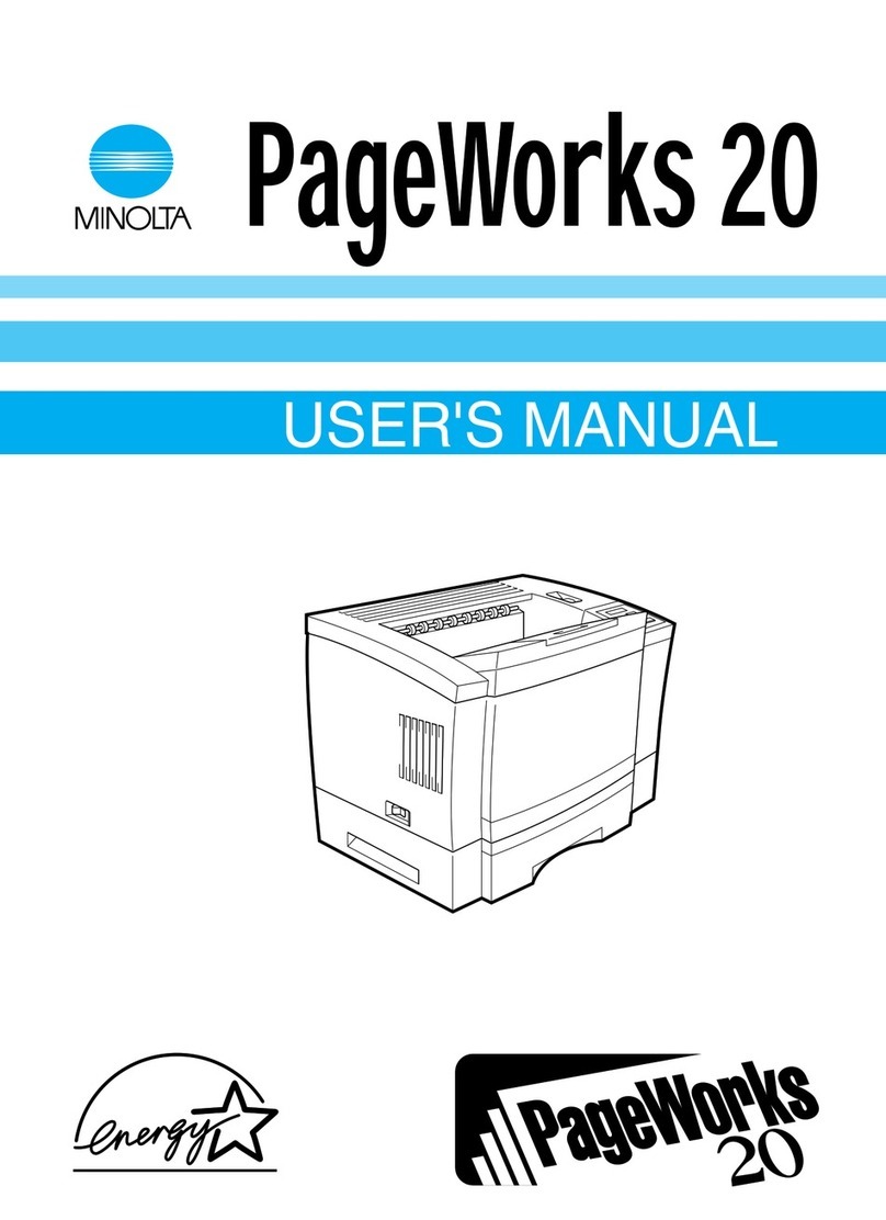 Minolta PAGEWORKS 20 User manual