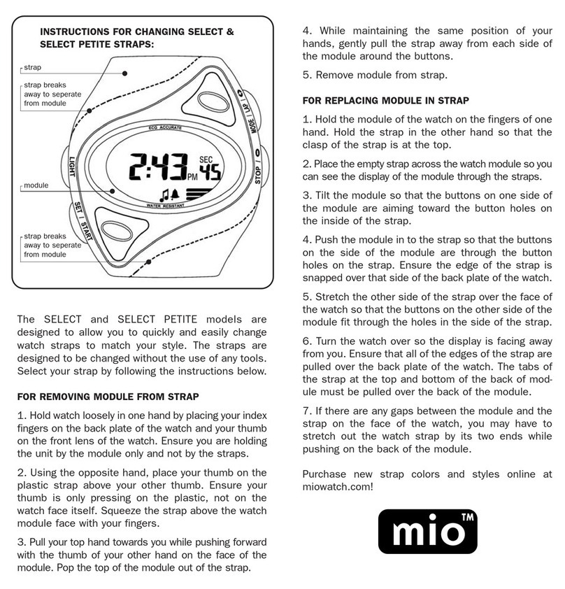 Mio Select Petite User manual