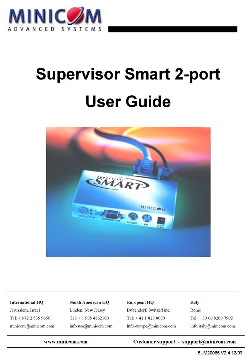 Minicom Switches user guide