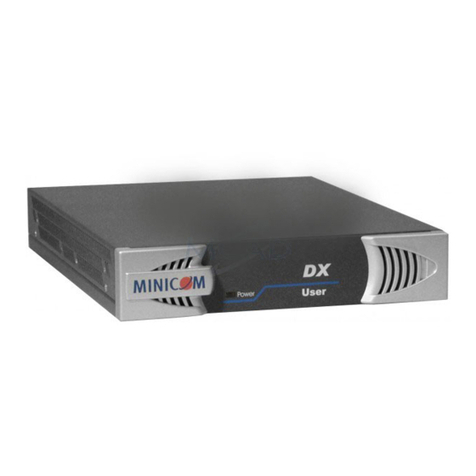 Minicom DX System User manual