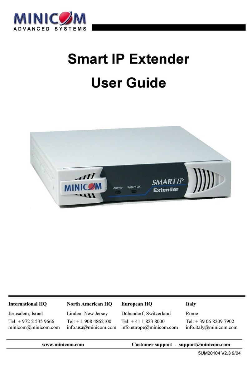 Minicom Smart IP Extender user guide Minicom Smart IP Extender user guide