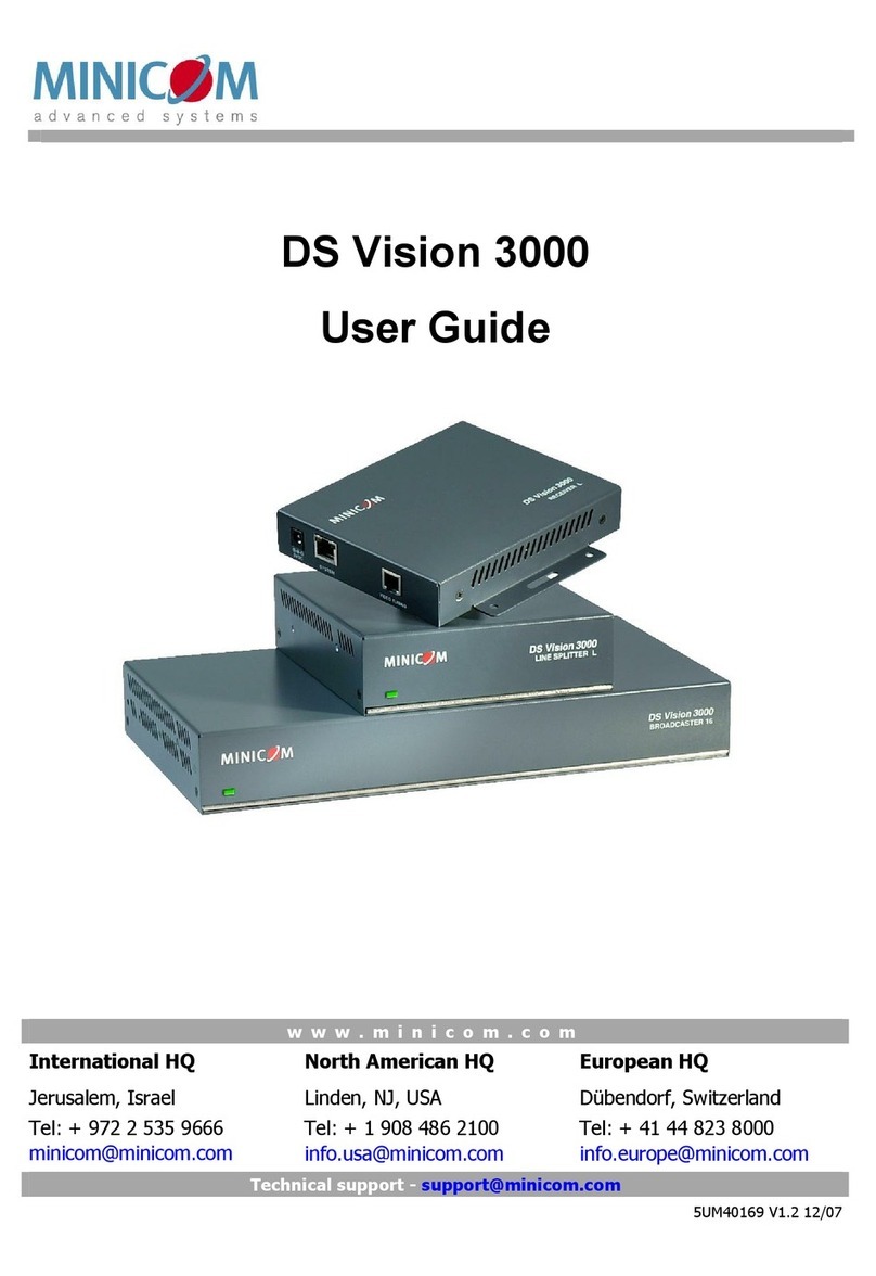 Minicom DS Vision 3000 user guide