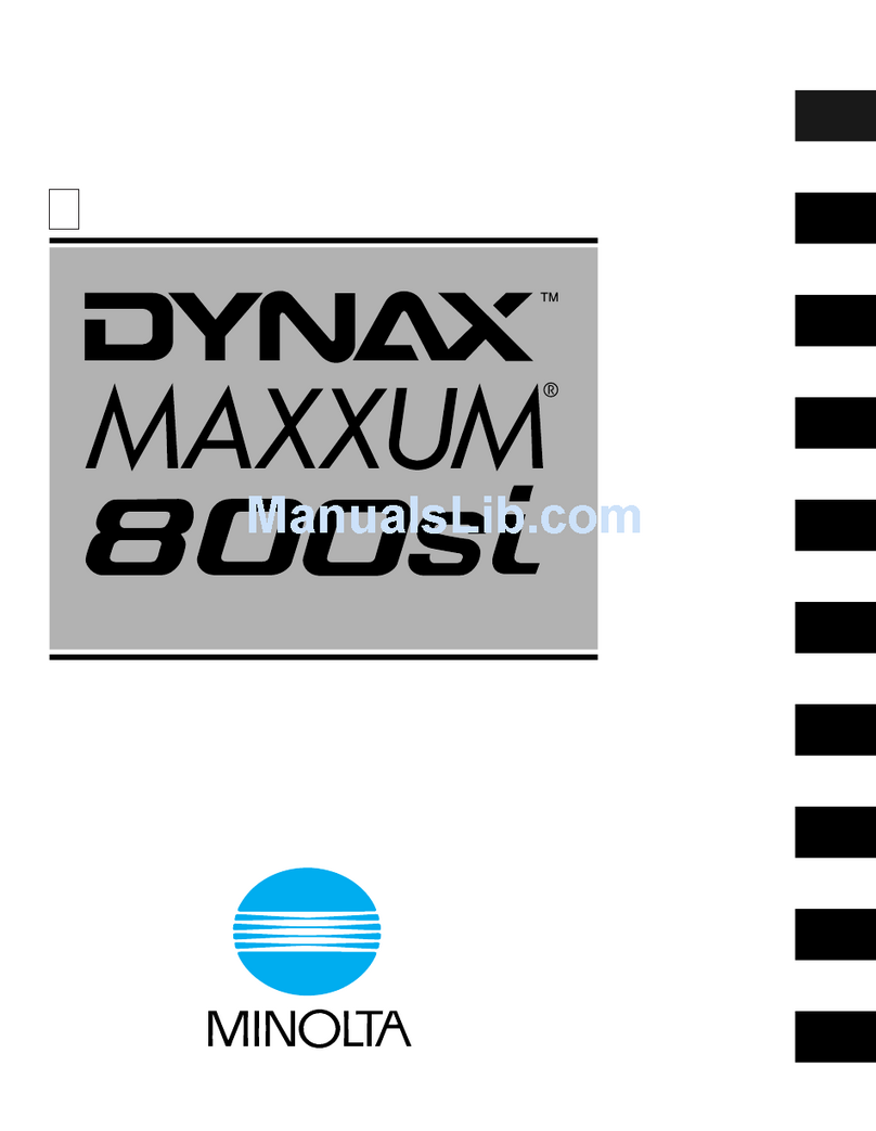 Minolta Dynax 800si instruction manual
