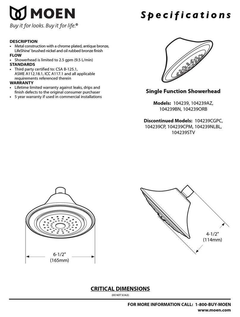 Moen 104239 manual