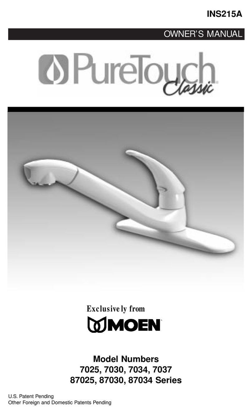 Moen PureTouch Classic 7030 Series owner's manual Moen PureTouch Classic 7030 Series owner's manual