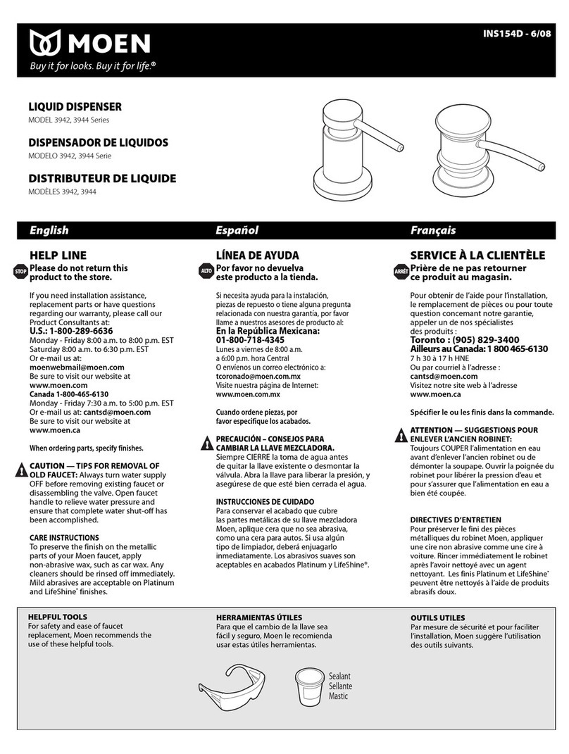 Moen INS154D instructions