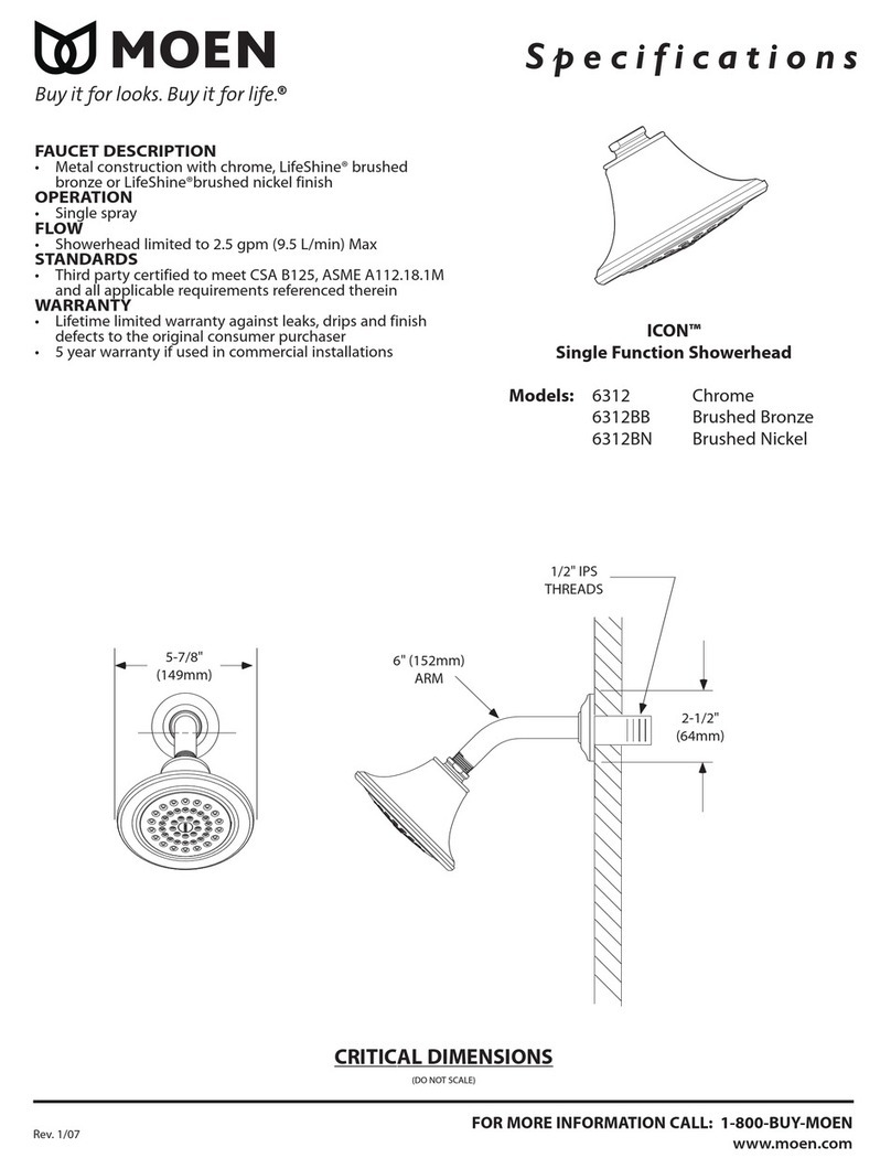 Moen 6312 User manual