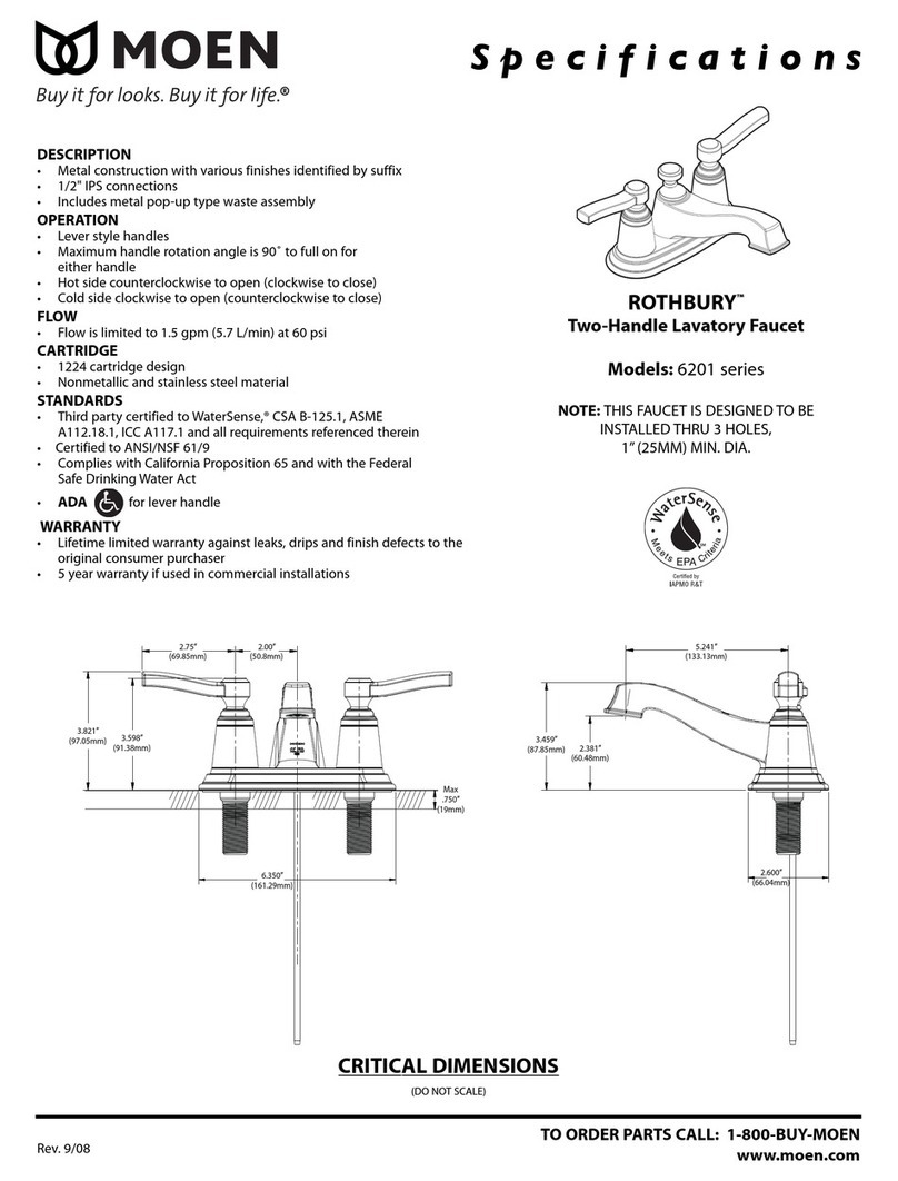 Moen 6201 series User manual