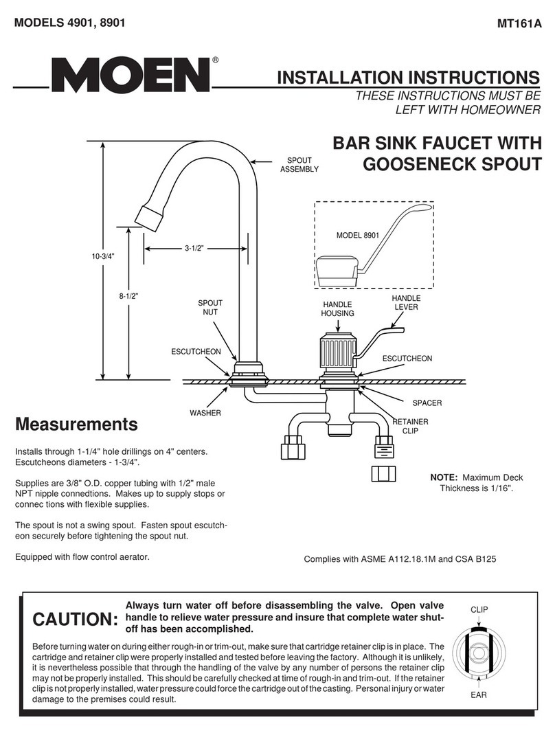 Moen 4901 User manual