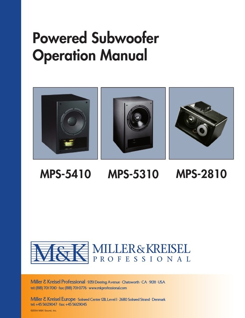 M&K Sound MPS-2810 User manual