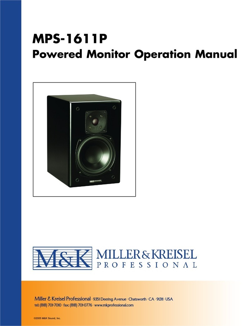 M&K Sound MPS-1611P Operation manual