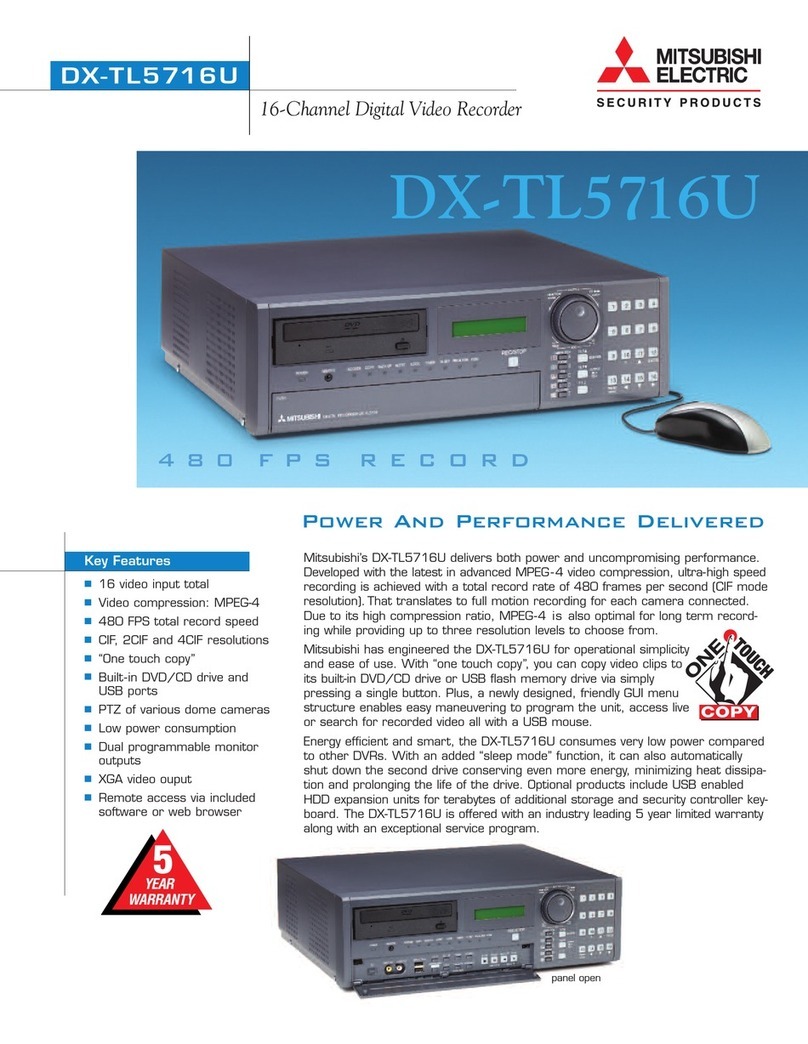 Mitsubishi Electric DX-TL5716U User manual