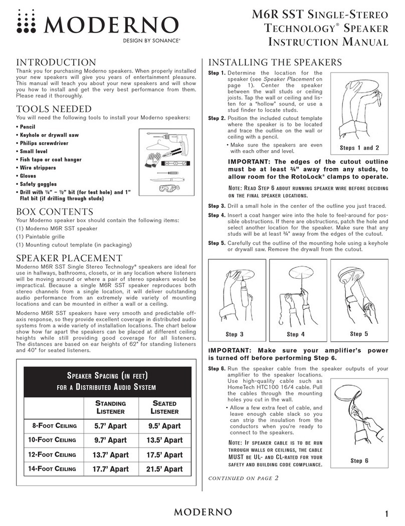 Moderno M6R SST User manual