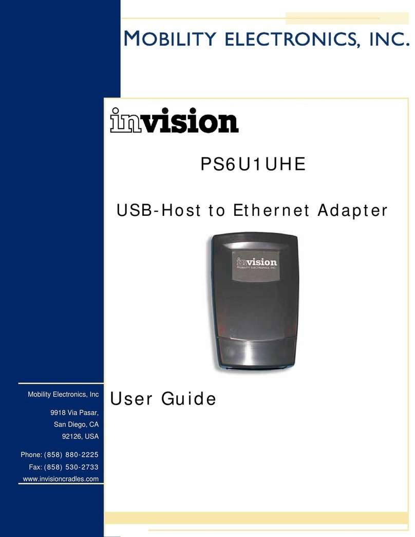 Mobility Electronics Invision PS6U1UHE user guide