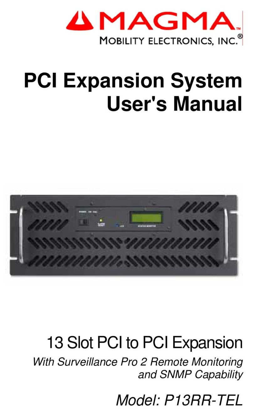 Magma PCI Expansion System P13RR-TEL user manual