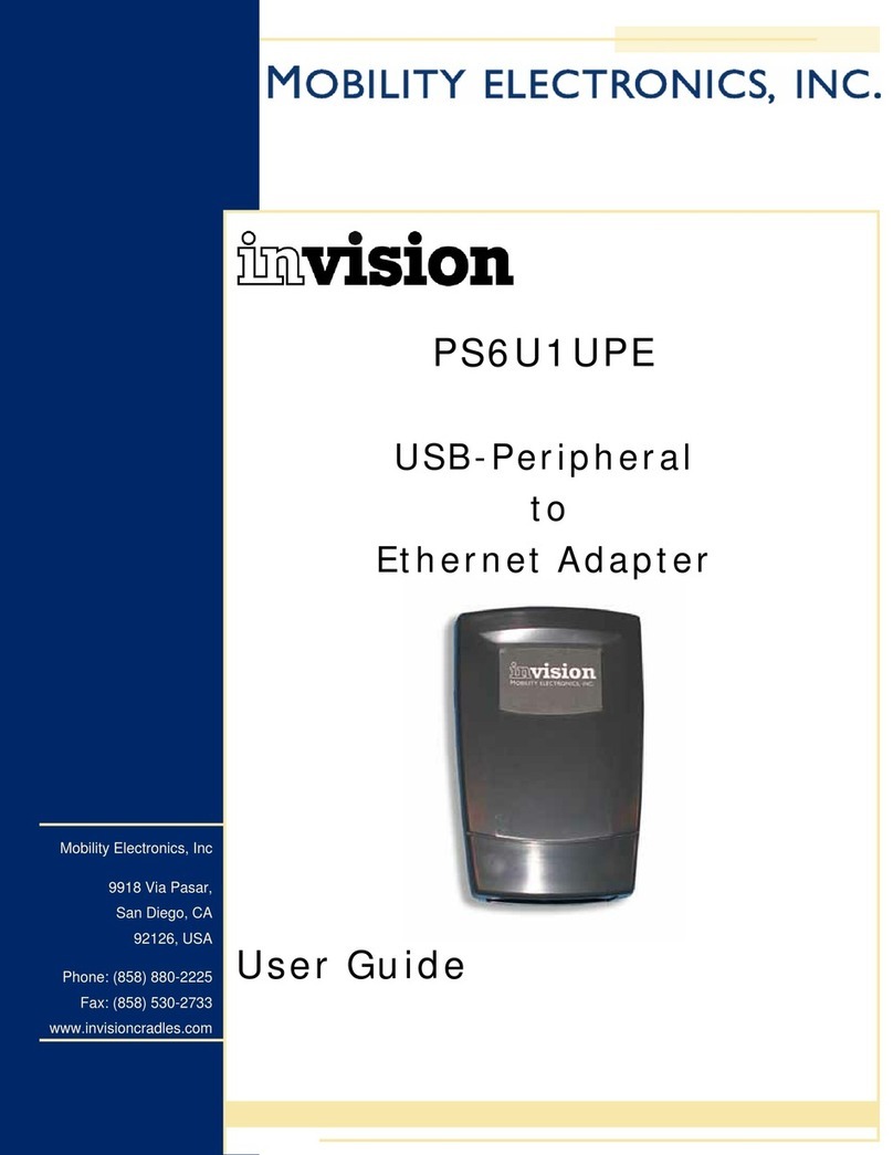 Mobility Electronics INVISION PS6U1UPE user guide