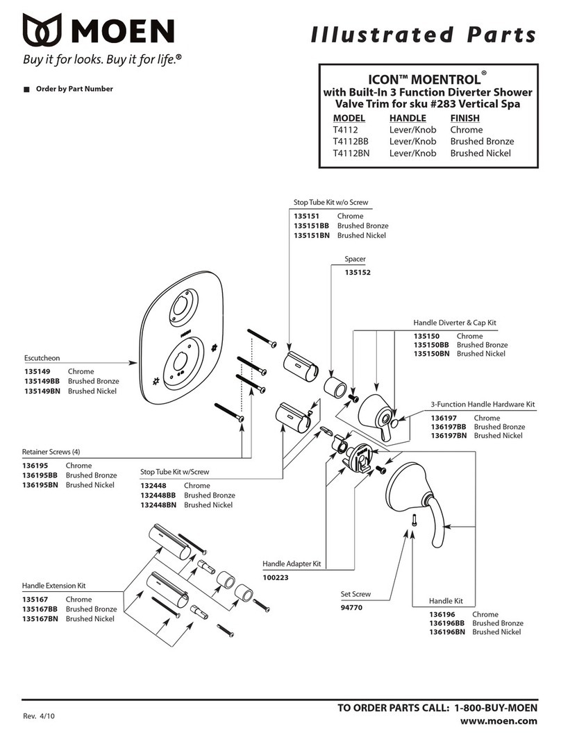 Moen Brushed Bronze T4112BB Setup guide