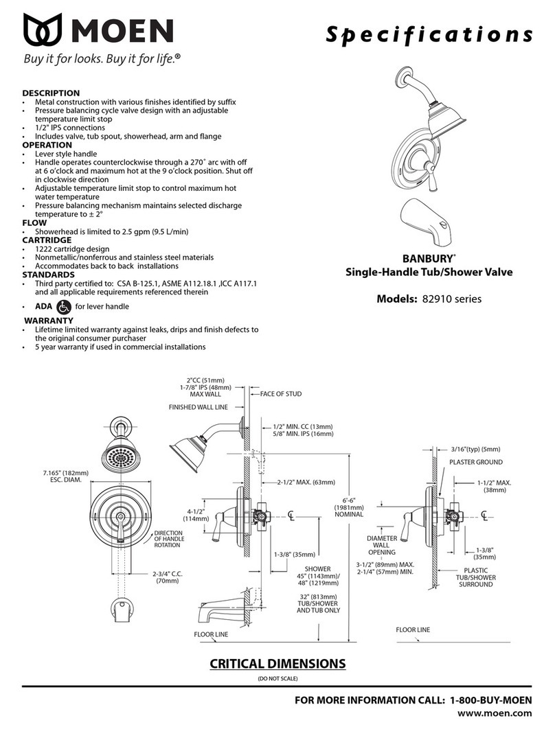 Moen BANBURY 82910 series User manual