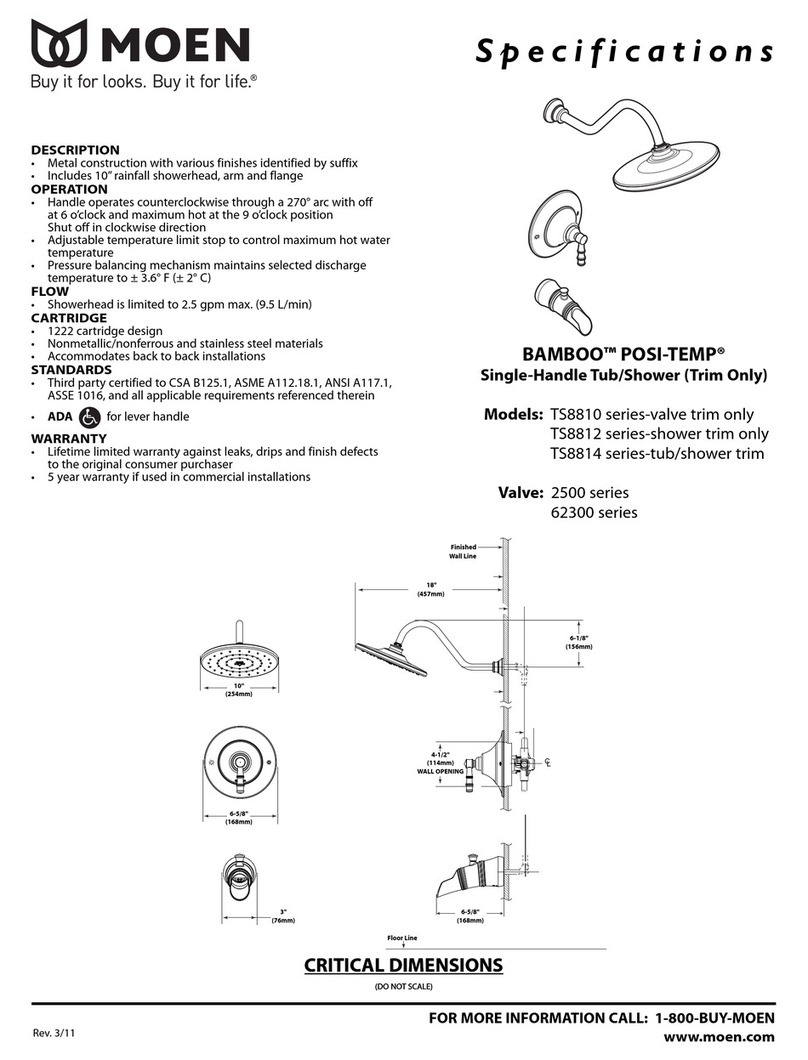 Moen Bamboo TS8814BN Specifications