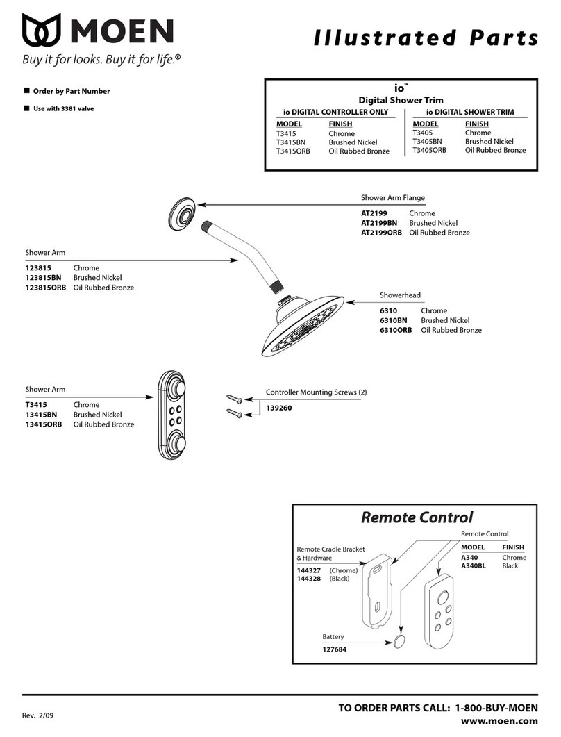 Moen Brushed Nickel T3405BN Setup guide Moen Brushed Nickel T3405BN Setup guide