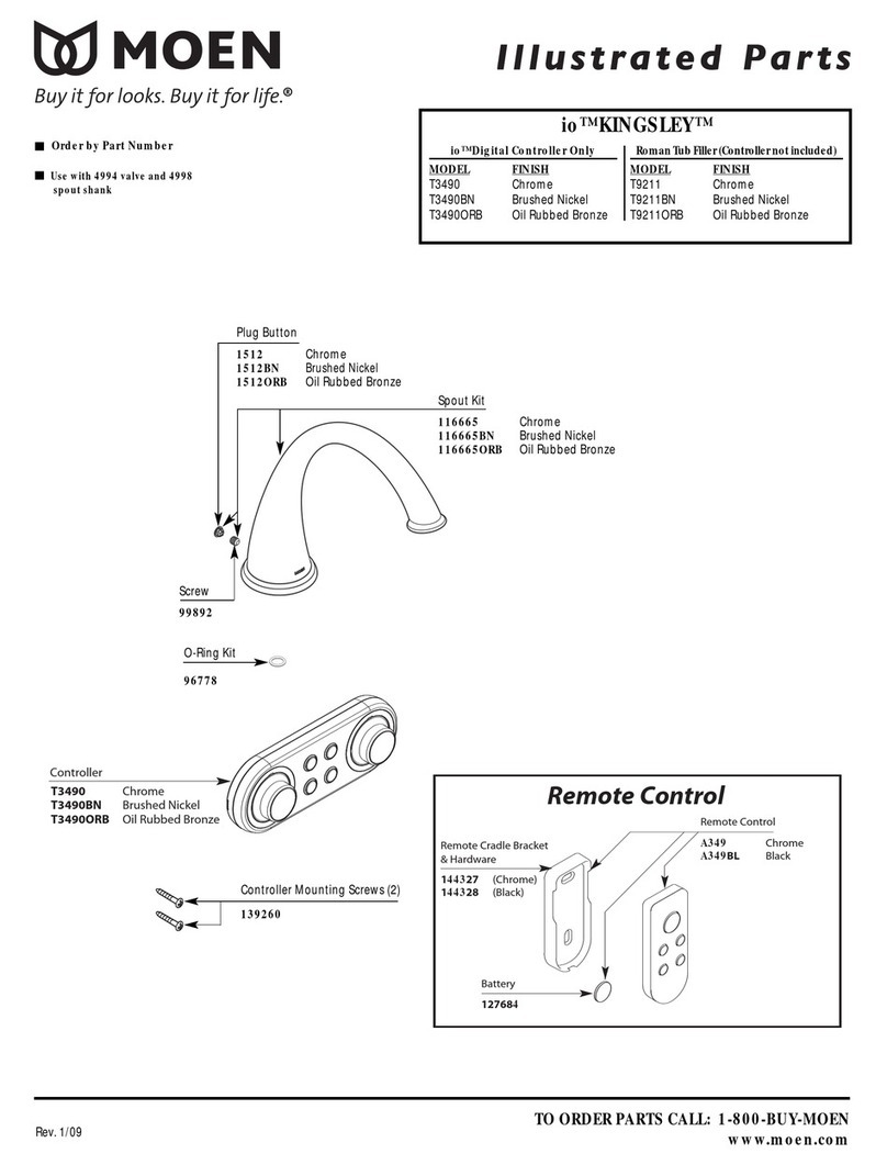 Moen Brushed Nickel T9211BN Setup guide