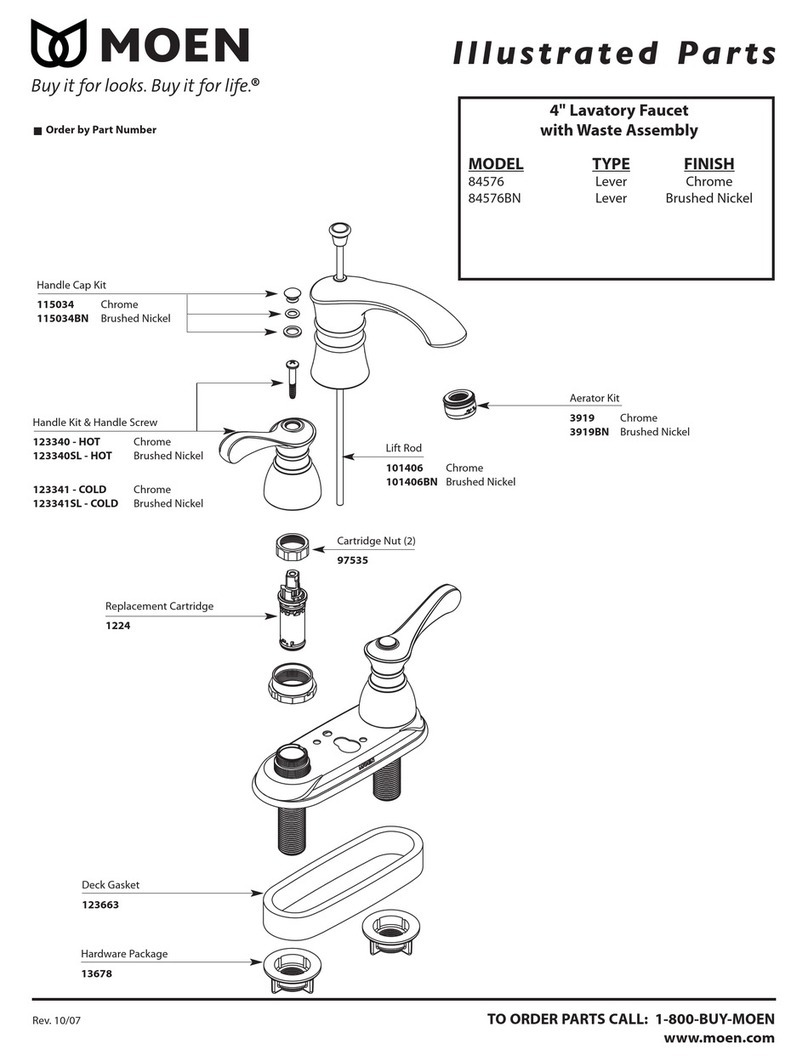 Moen Brushed Nickel 84576BN Setup guide