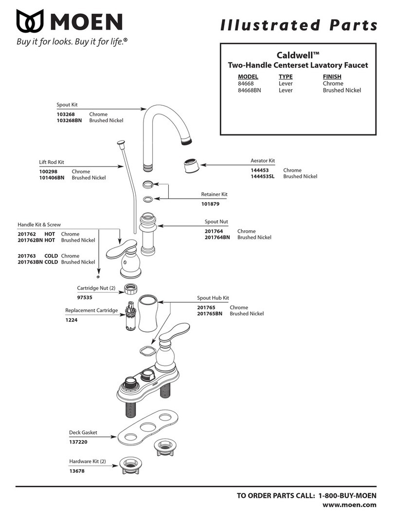 Moen Brushed Nickel 84668BN Setup guide