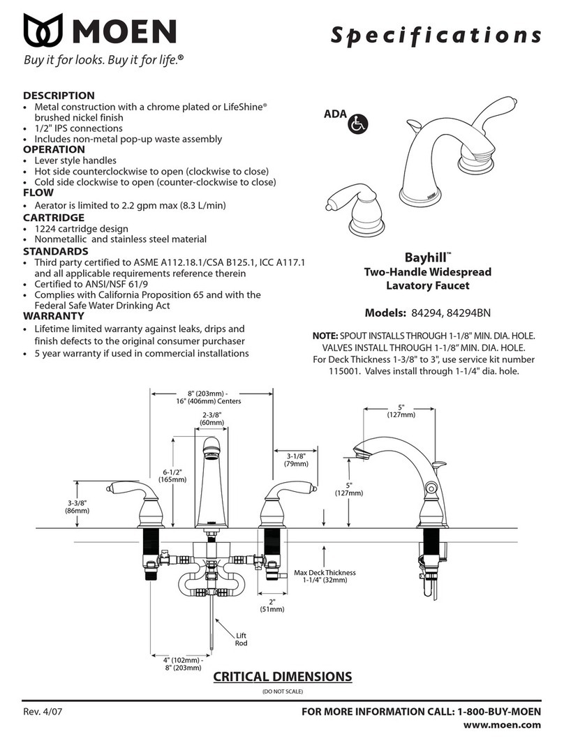 Moen 84294 User manual