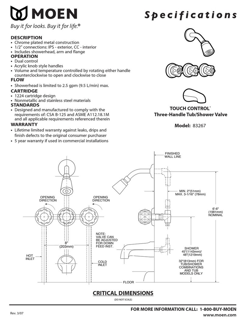 Moen 83267 User manual